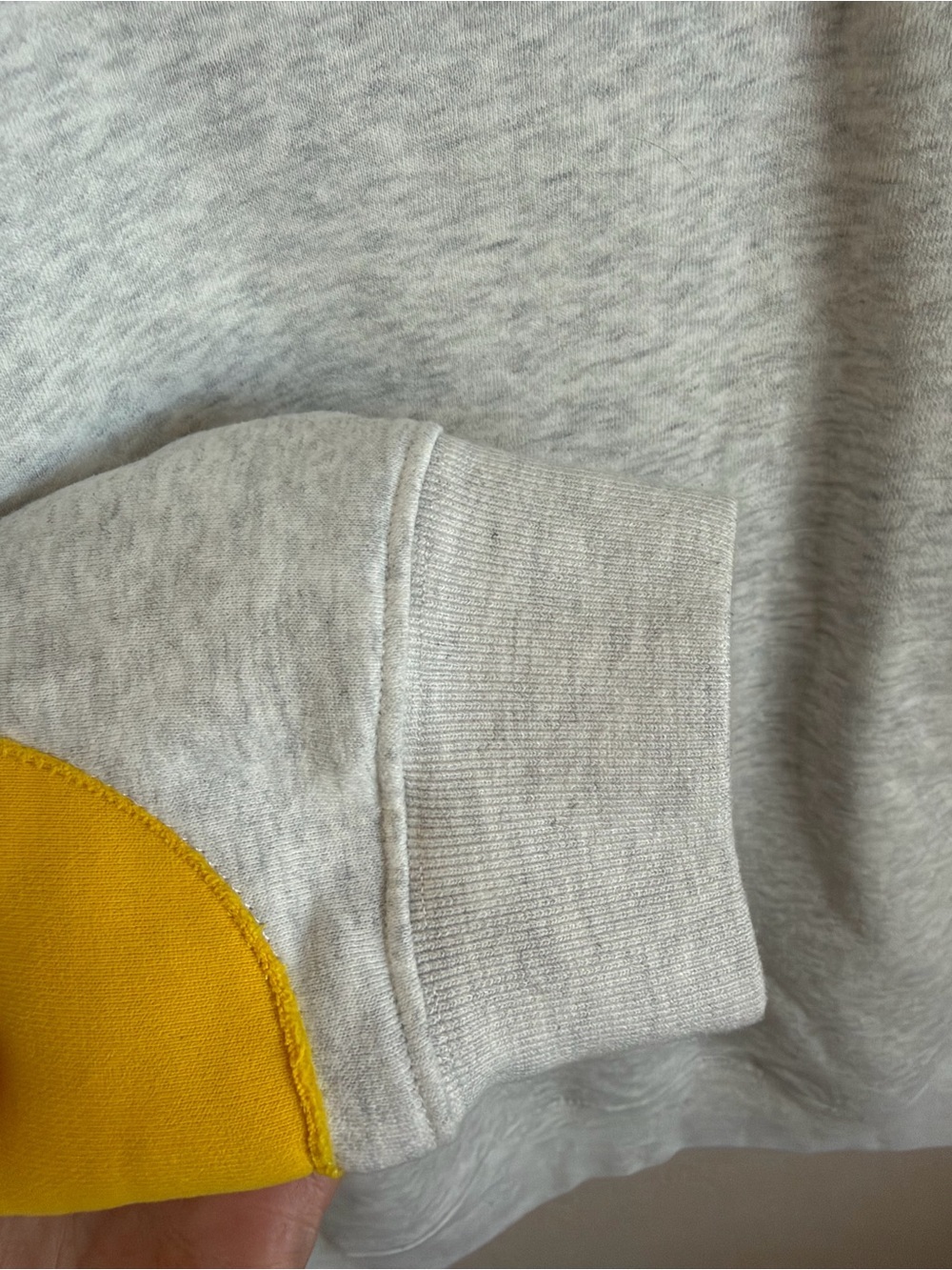 Stay Cool NYC Colorful Applique Patch Hoodie Medium Gray Retro Streetwear Fleece - Picture 9 of 13